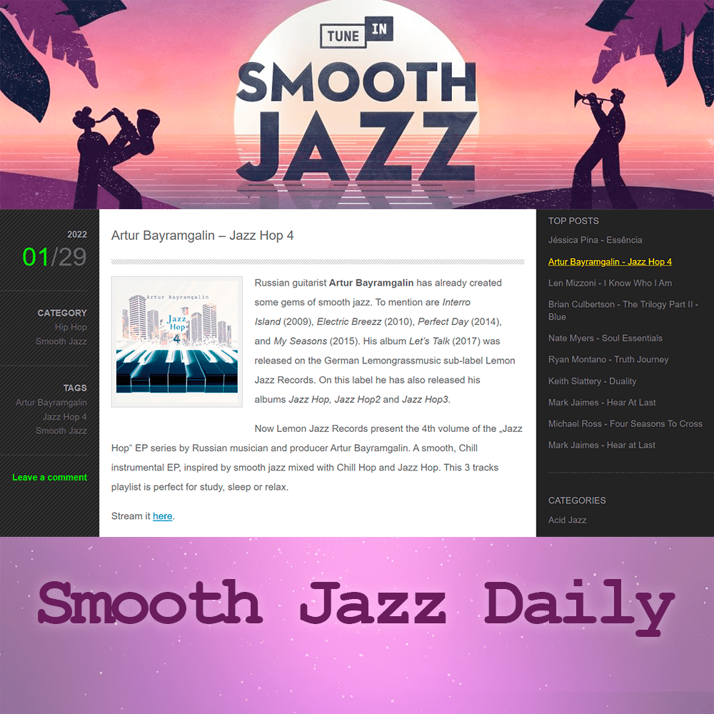 The New Review on Smooth Jazz Daily
